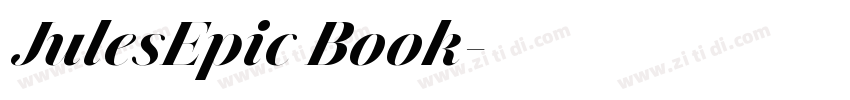 JulesEpic Book字体转换